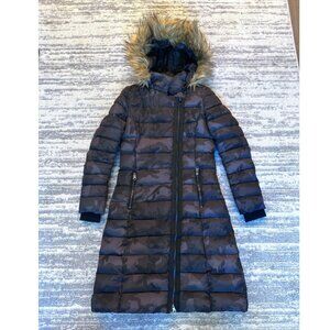 Nanette Lapore Camo Long Puffer Coat